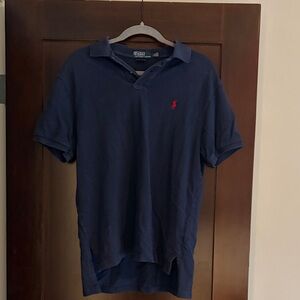 Ralph Lauren Navy Polo with Red Embroidered Pony
